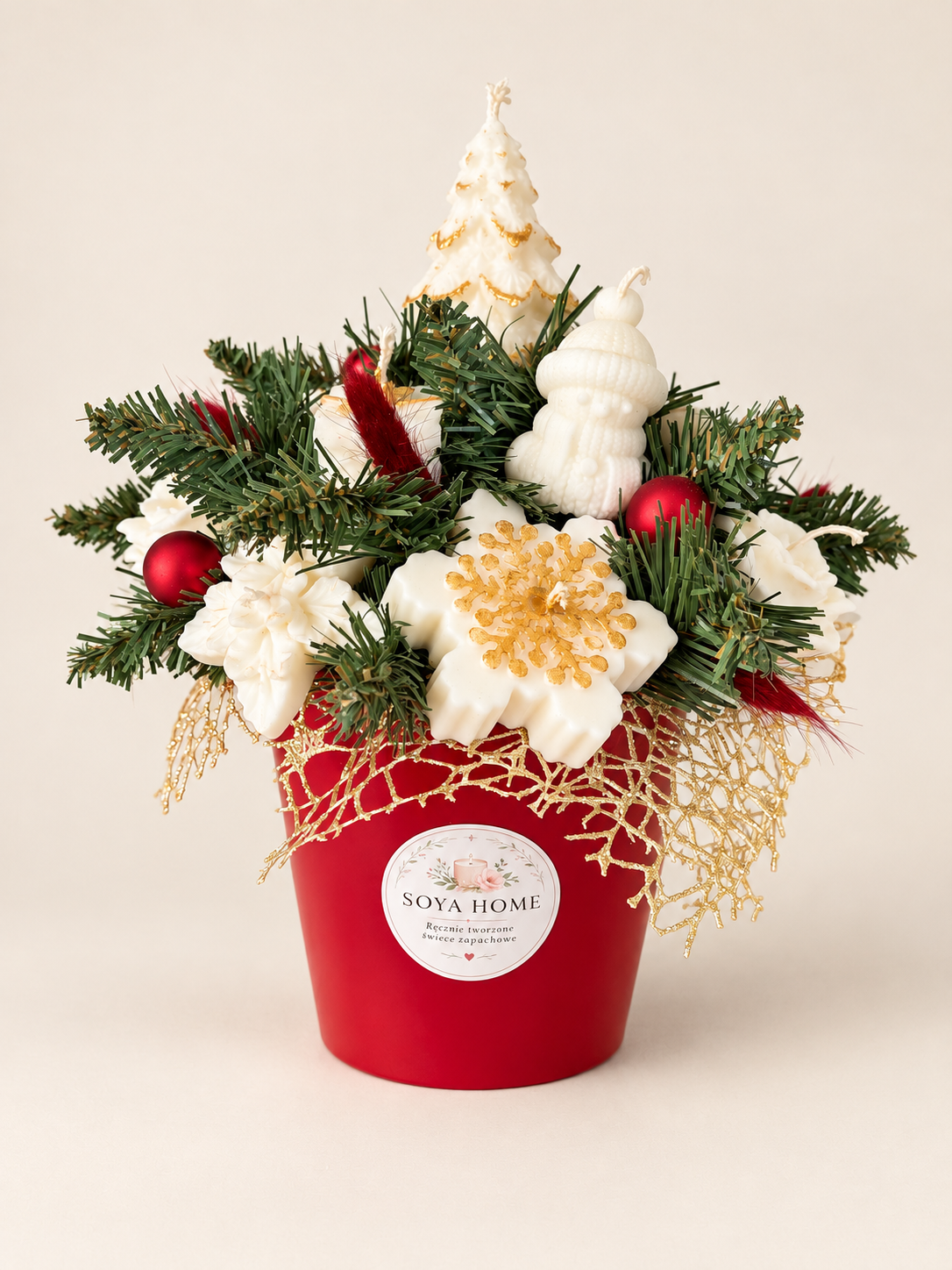 Świąteczny Flowerbox – Zimowa Elegancja